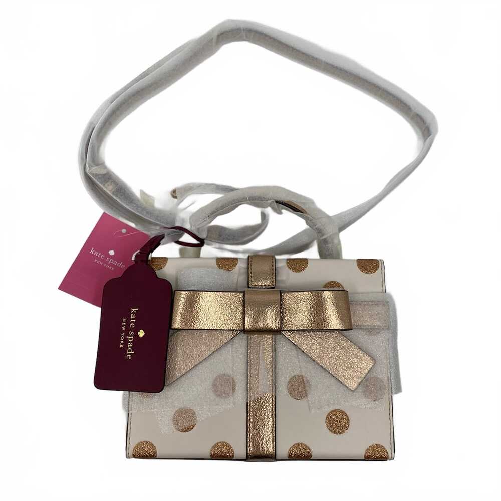 kate spade Cream Gold Crossbody Bag Polka Dot Glitter